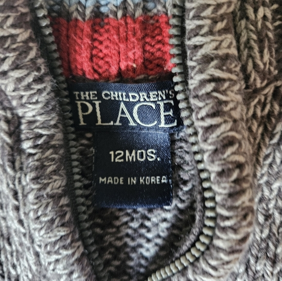 The Childrens Place Half Zip Sweater - Picture 3 of 3